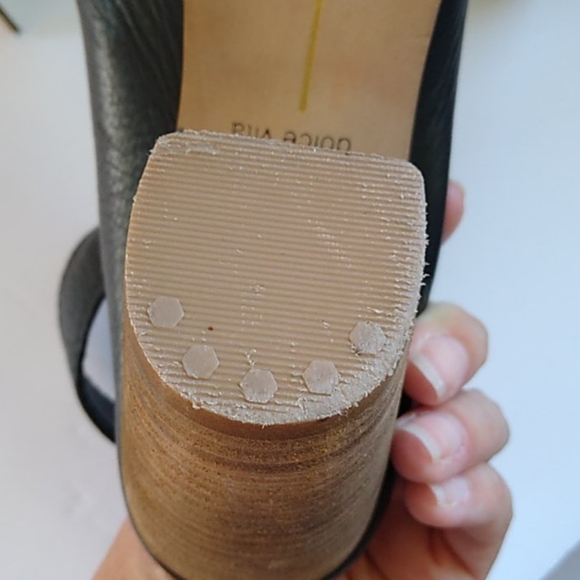 Dolce Vita Black Leather Mule Booties 8.5 - Picture 11 of 14